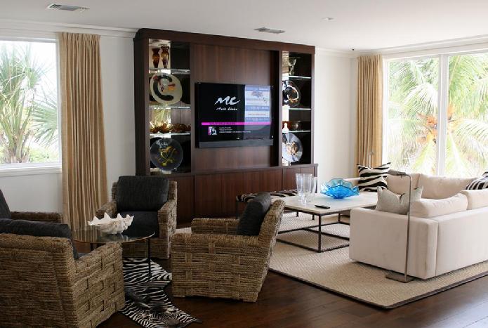 Contemporay Wall Unit Walnut
